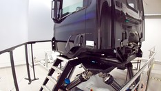 Truck driving simulator